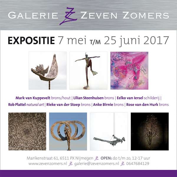 galerie Zeven Zomers Nieuwe locatie in de Marikenstraat 61 opent op zondag 7 mei 2017