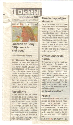 Jacolien de Jong Interview Jacolien de Jong AD Utrecht