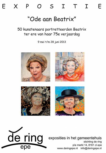 Carla van Lieshout, schilder en teken cursus brabant Ode aan Beatrix (2)