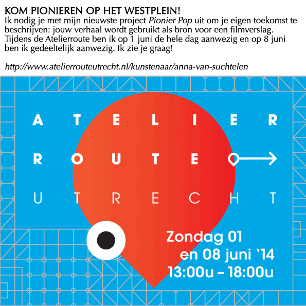 Anna van Suchtelen Pionier Pop bij Atelierroute Utrecht