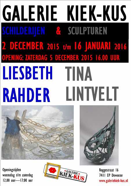 Tina Lintvelt Duo expositie Tina Lintvelt Liesbeth Rahder