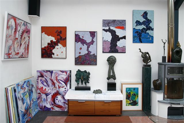 Theo van Dam 6 kunstenaars exposeren in Beeldentuin en Atelier bij www.artheo.nl