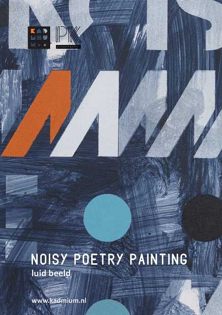 Kadmium Noisy Poetry Painting/Luid Beeld