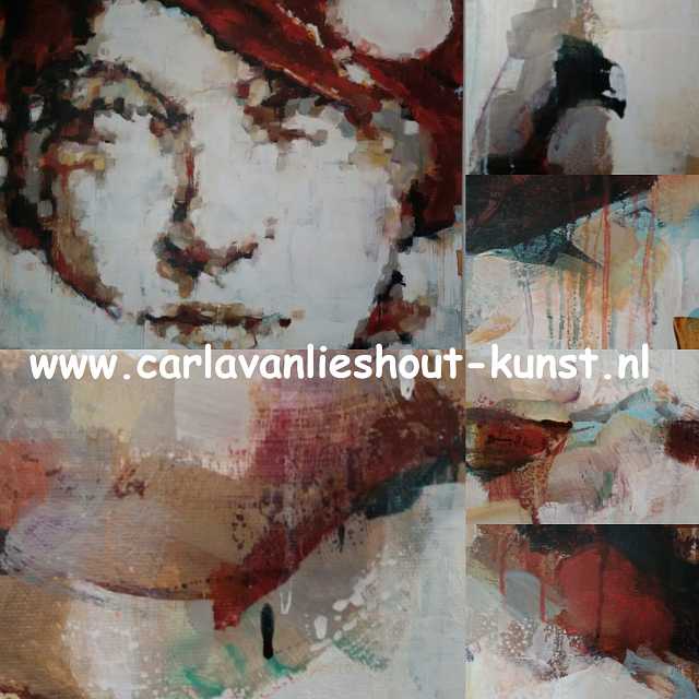 Carla van Lieshout schilderles doorlopende expositie, Carla van Lieshout, galerie Bernheze.