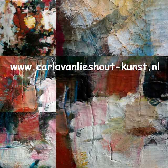 Carla van Lieshout schilderles Carla van Lieshout recente kunstwerken mixed media (2)