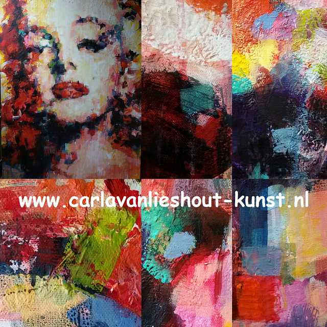 Carla van Lieshout schilderles Carla van Lieshout recente kunstwerken mixed media (3)