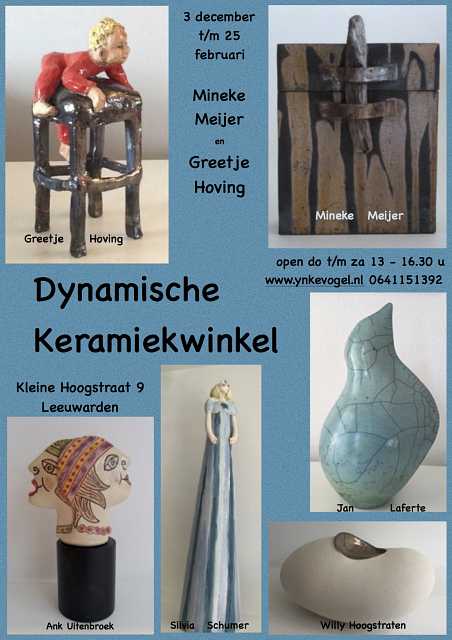 Dynamische Keramiekwinkel Ineke Dijkstra en Lammert Bakker