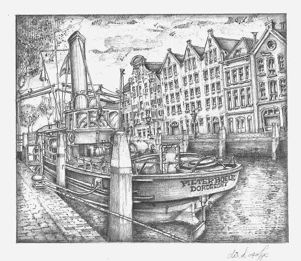 Pennings Dirk Urban Sketch tekeningen van nederlandse straten en pleinen (3)