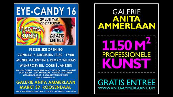 Galerie Anita Ammerlaan Feestelijke opening expositie EYE-CANDY 16