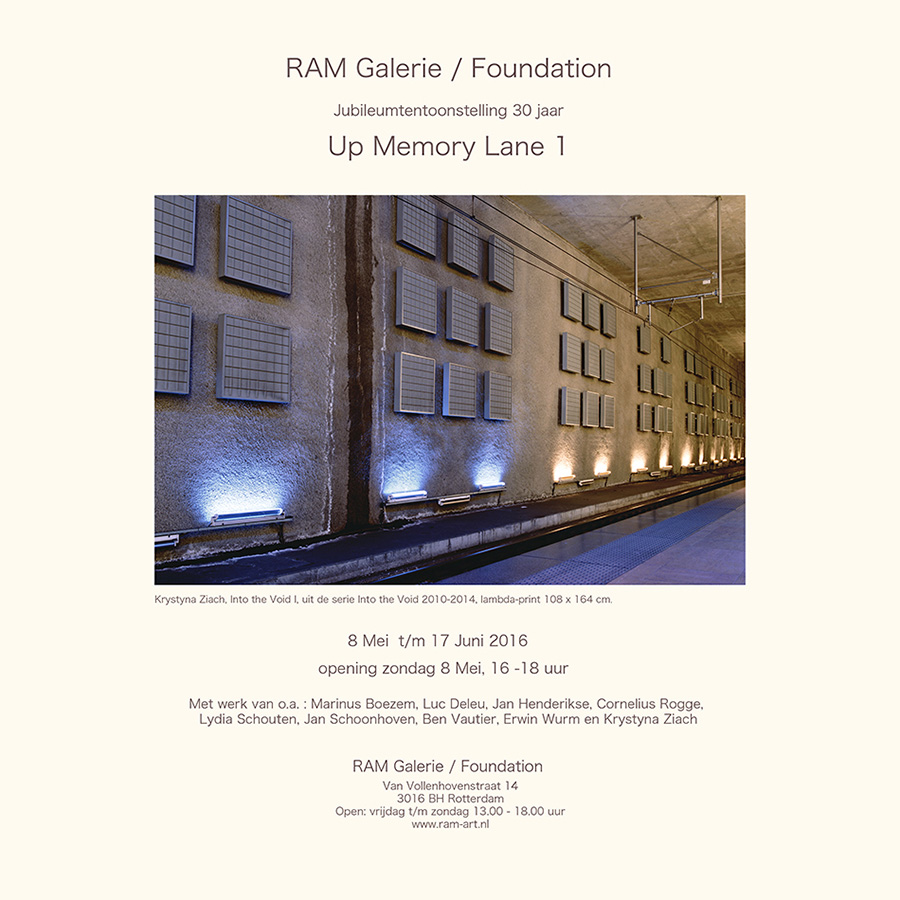 Krystyna Ziach Up Memory Lane I, Ram Galerie, Rotterdam, 2016