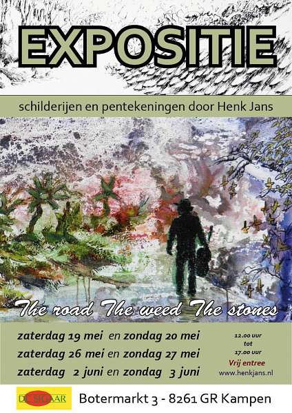 Henk Jans Expo schilderijen/tekeningen Henk Jans 12.00u - 17.00u