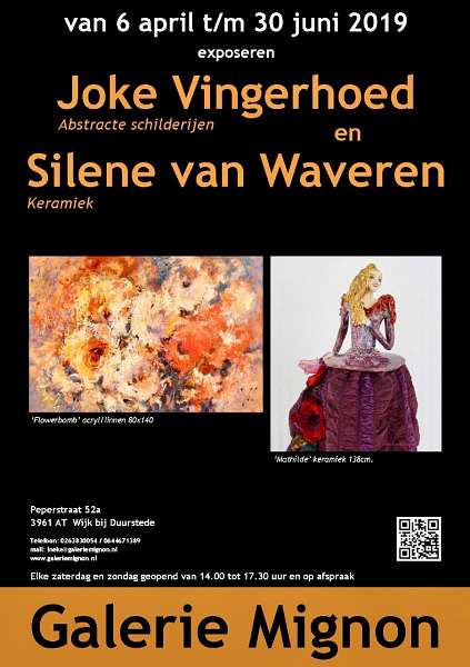 Joke Vingerhoed Galerie Mignon exposeert bloemenschilderijen en keramiek