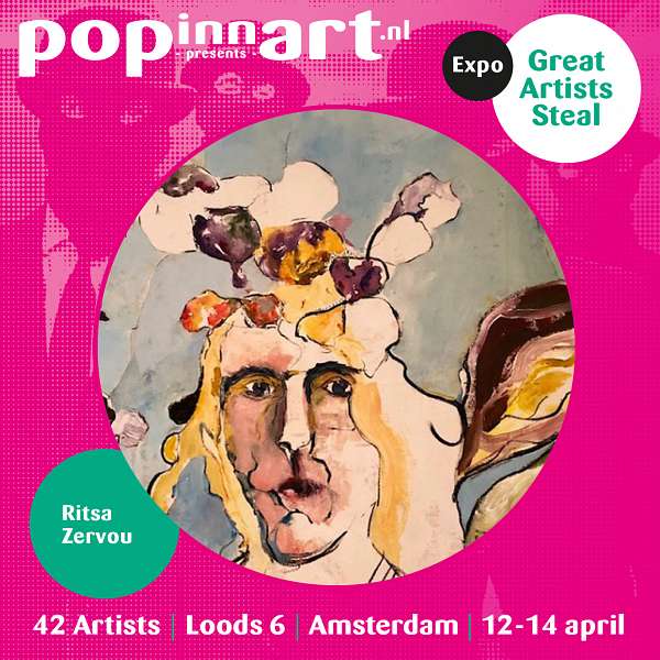 Ritsa Zervou popinnart - Great Artists Steal - Loods 6 in Amsterdam