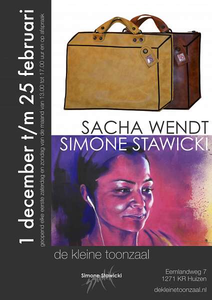 Simone Stawicki Tassen van Sacha Wendt en schilderijen van Simone Stawicki
