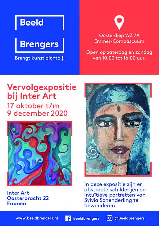 Galerie Beeldbrengers Abstracte schilderijen en intuïtieve portretten