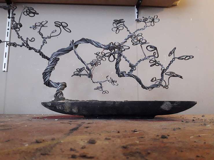Bastiaan Beun Iron Wire Bonsai Tentoonstelling
