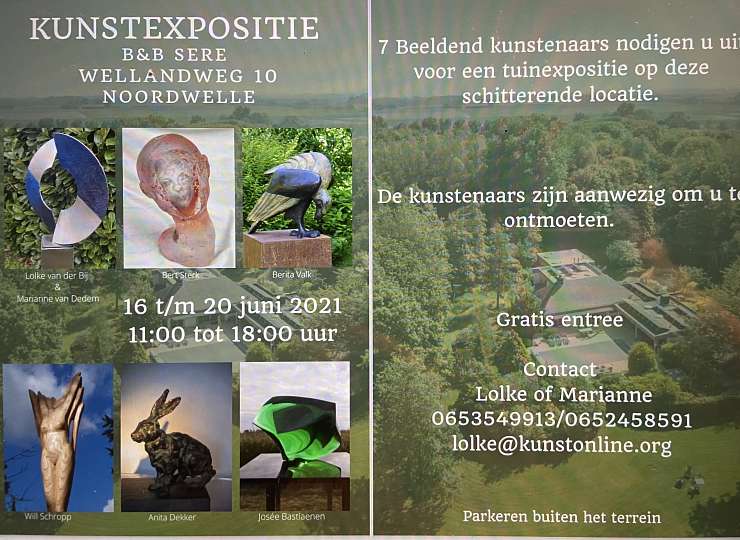 Marianne van Dedem-Henstra Tuinexpositie in Noordwelle op Schouwen Duiveland
