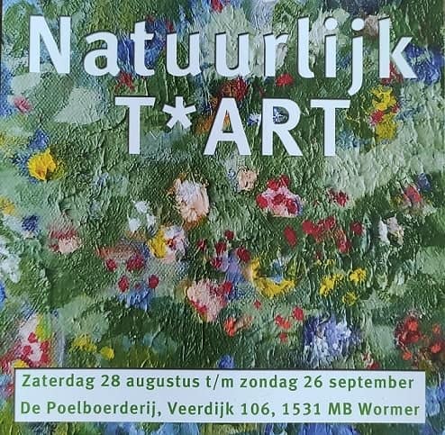 Hilde Wendt T*ART . Kunstenaars uit de Zaanstreek exposeren klein werk met het thema Natuur.