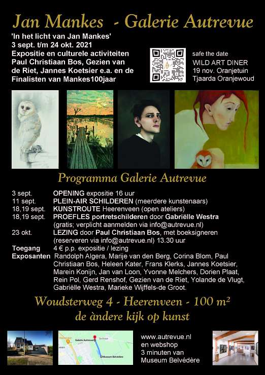 Gabriëlle Westra In het licht van Jan Mankes - expositie & cult. activiteiten @ Galerie Autrevue - Heerenveen