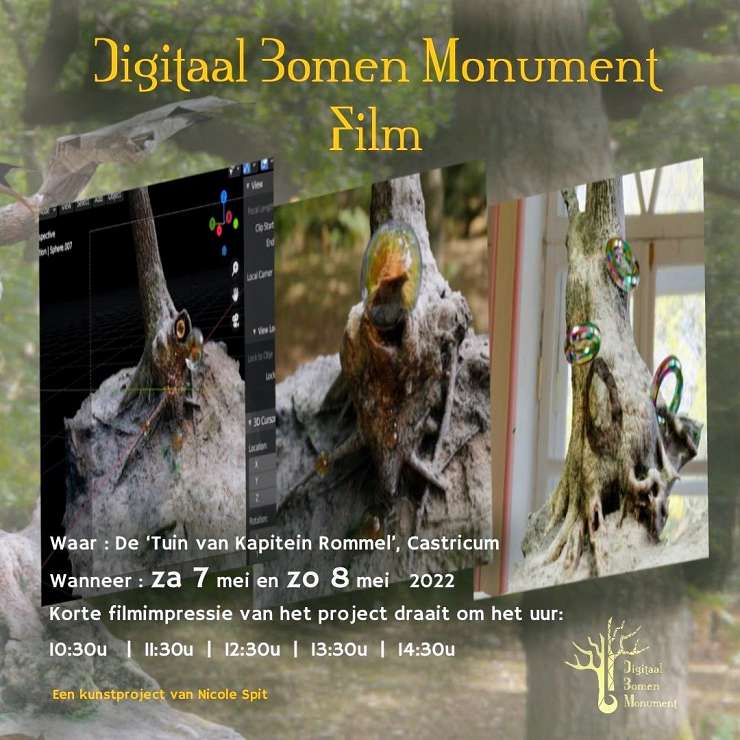 Nicole Spit Filmimpressie van Digitaal Bomen Monument