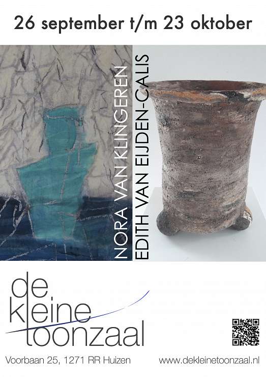 de kleine toonzaal - Expositie Nora van Klingeren (wandkleden) en Edith van Eijden (keramiek)