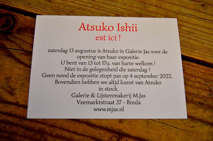Lijstenmakerij & Galerie M.Jas Atsuko Ishii Expositie
