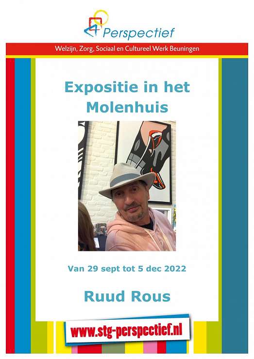 Ruud Rous Expositie popart schilderijen in theater de Molen in Beuningen. (2)