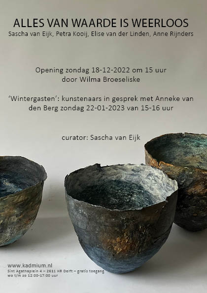 Kadmium ( Delft ) Agenda / expositie / open atelier
