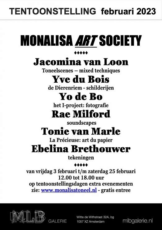 MLB Galerie Monalisa Art Society - Jacomina van Loon, Yve du Bois, Yo de Bo, Rae Milford, Tonie van Marle, Ebelina Brethouwer (4)