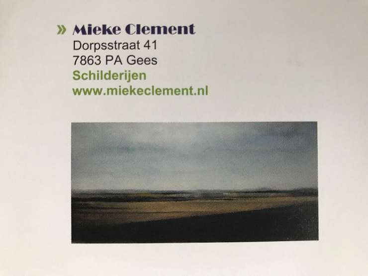 Mieke Clement Open Atelierdagen gemeente Coevorden 11 en 12 maart