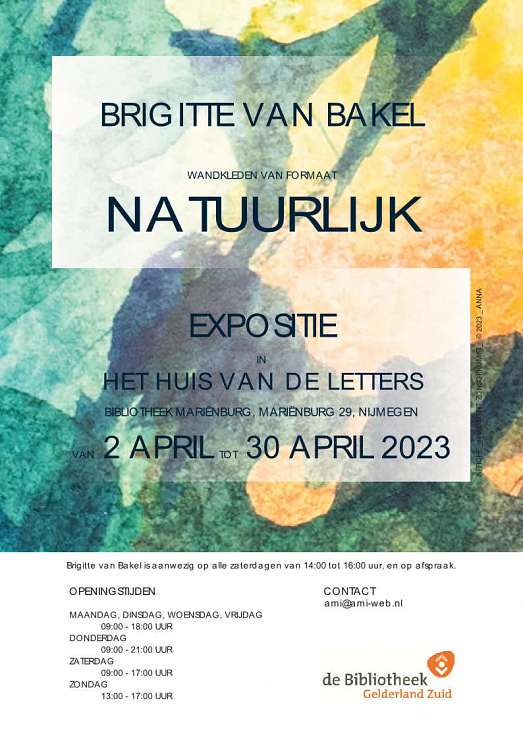 Brigitte F.S.A. van Bakel ( Nijmegen ) Agenda / expositie / open atelier (2)