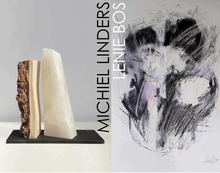 de kleine toonzaal Expositie van Michiel Linders (beelden) en Lenie Bos (schilderijen) (2)