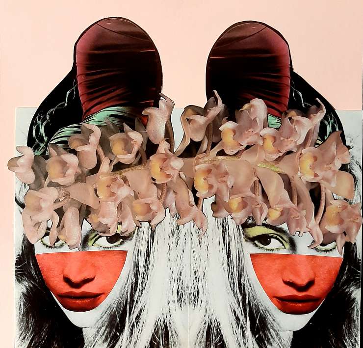 Eveline Vos - FACES- collages