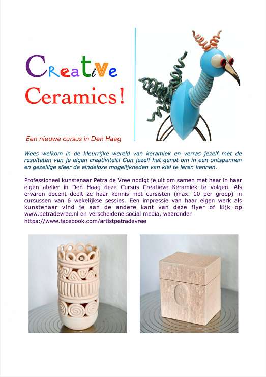 Vanaf 28 februari 2024 in Den Haag: Creative Ceramics