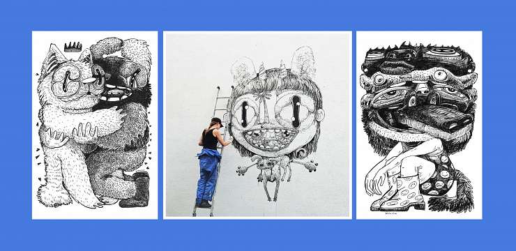 I love illustration Gallery 'Not my story' Debut solo show Nouch