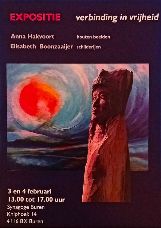 Anna Hakvoort Expositie beelden in hout en schilderijen