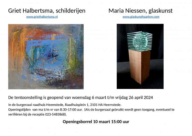 Griet Halbertsma - Schilderijen en Glaskunst